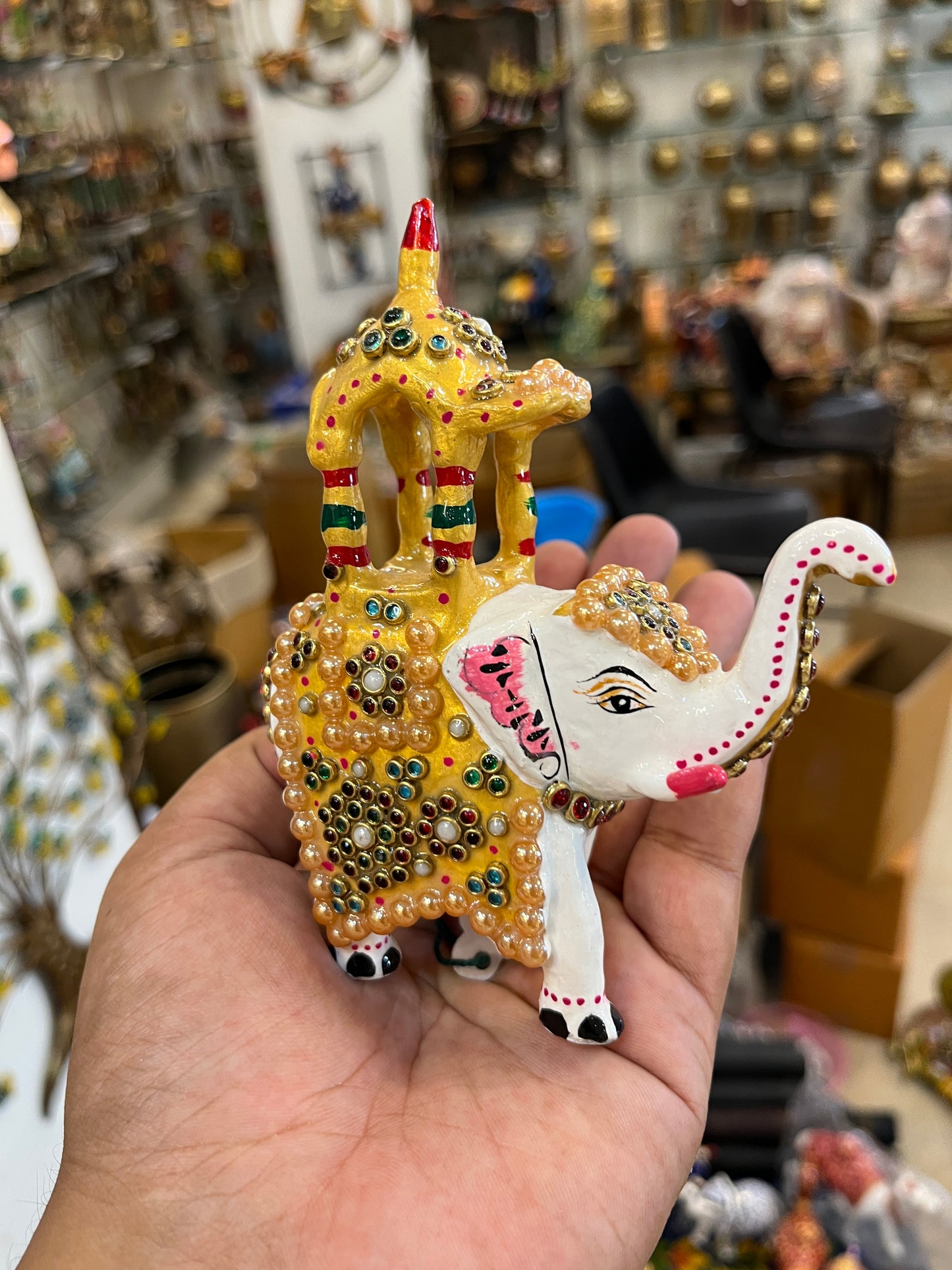 Handcrafted Miniature Royal Elephant Showpiece
