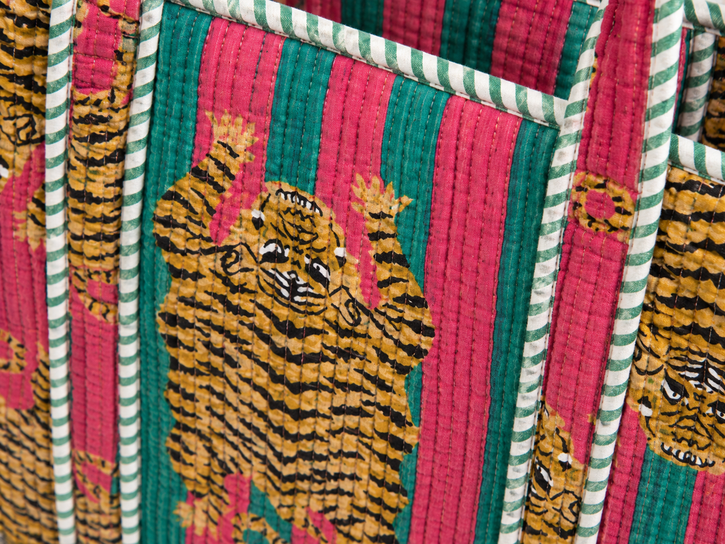 The Prowling Pink Quilted Tote (XL)