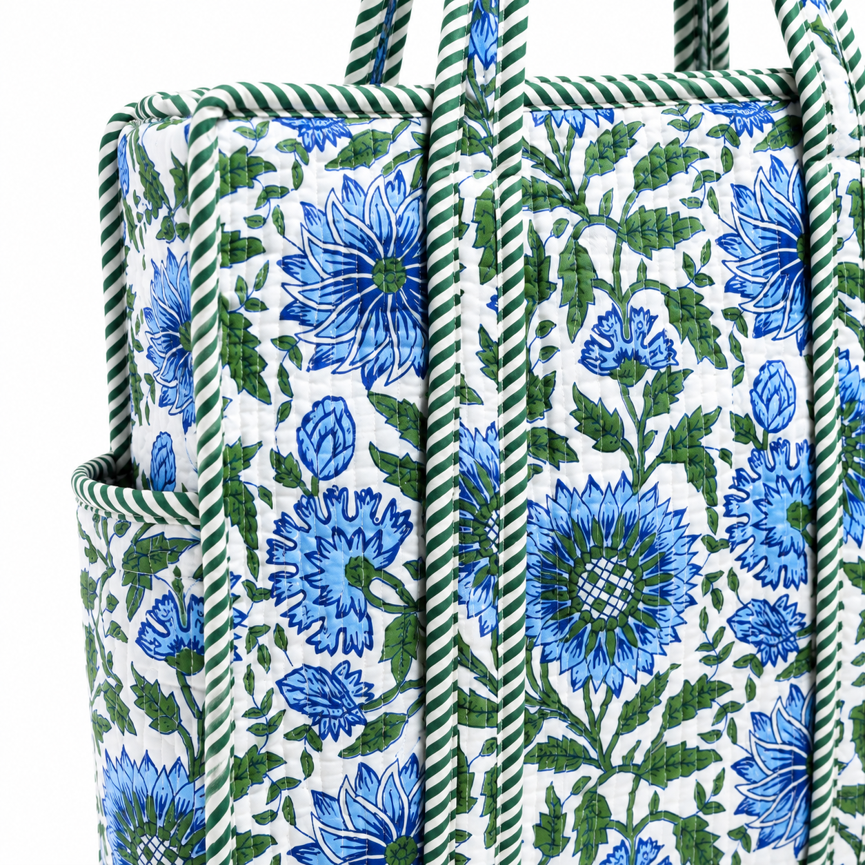 Floral Blue Tote(S)