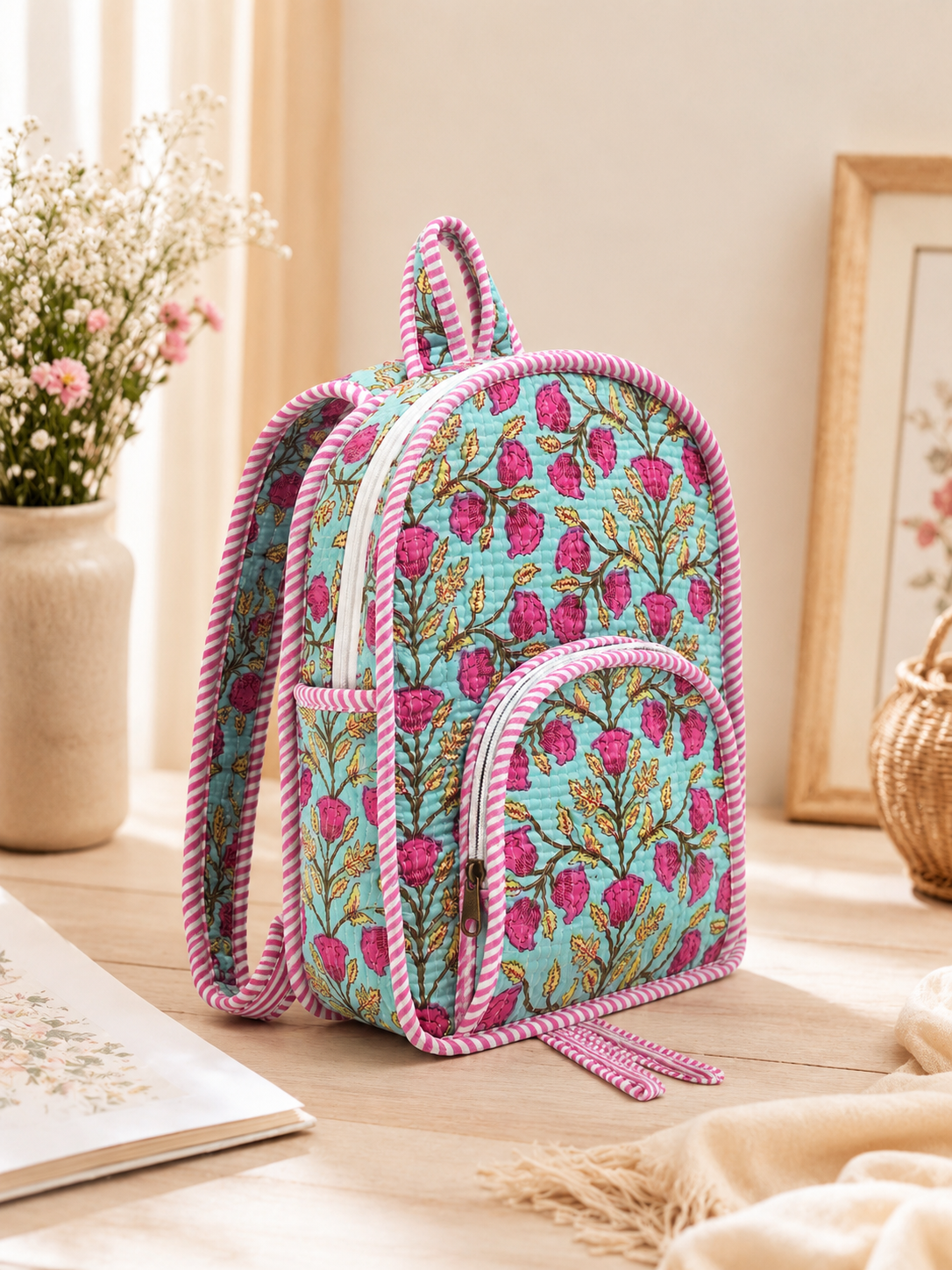 Quilted Pastel Bag pack