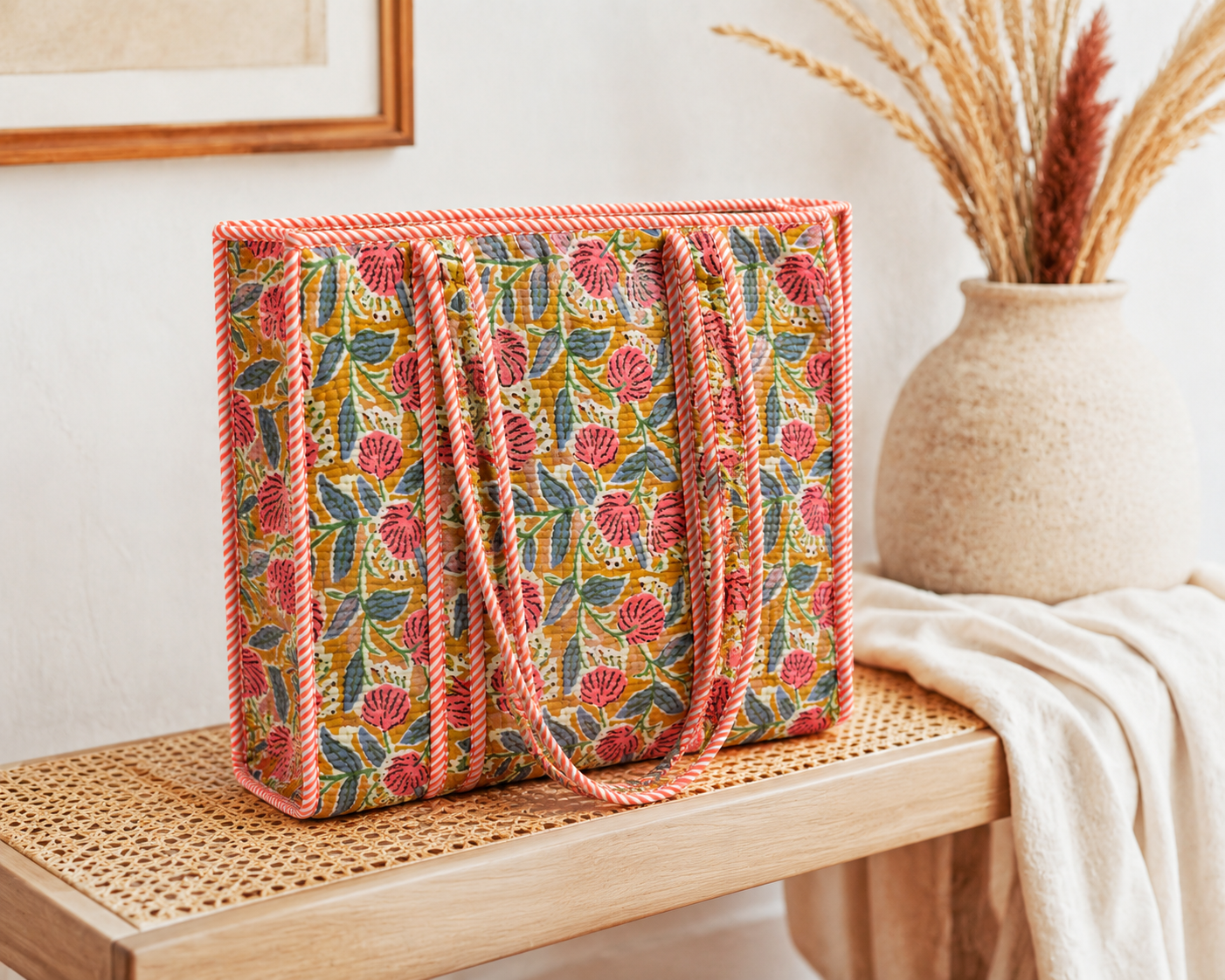 Peach Love Tote (L)