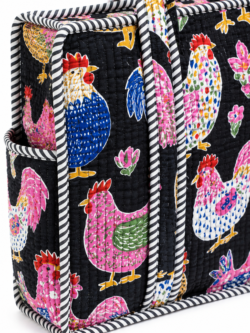 Colorful Rooster Tote (S)