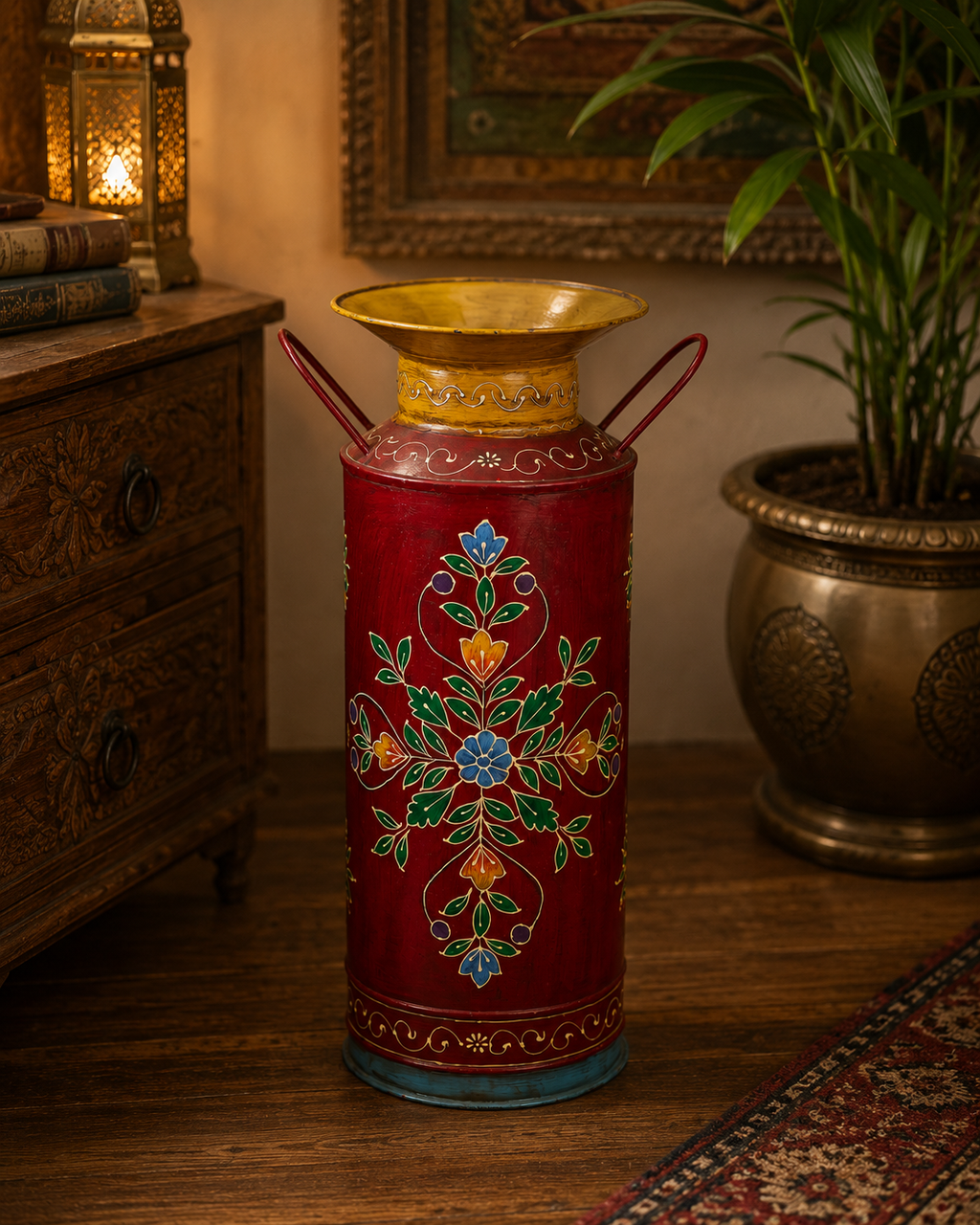 Metal Floor Vase