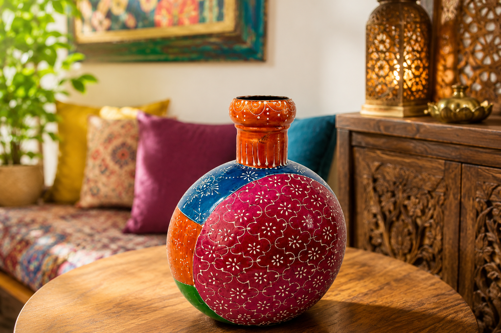 Hand-Painted  Vase