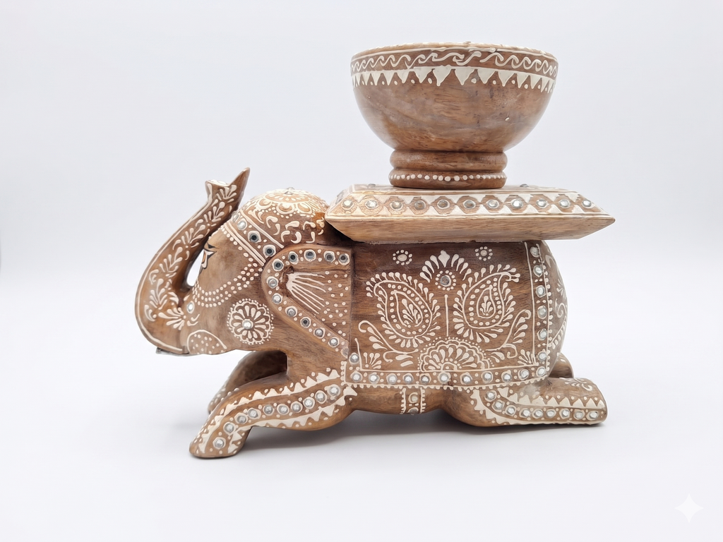 Elephant with bowl