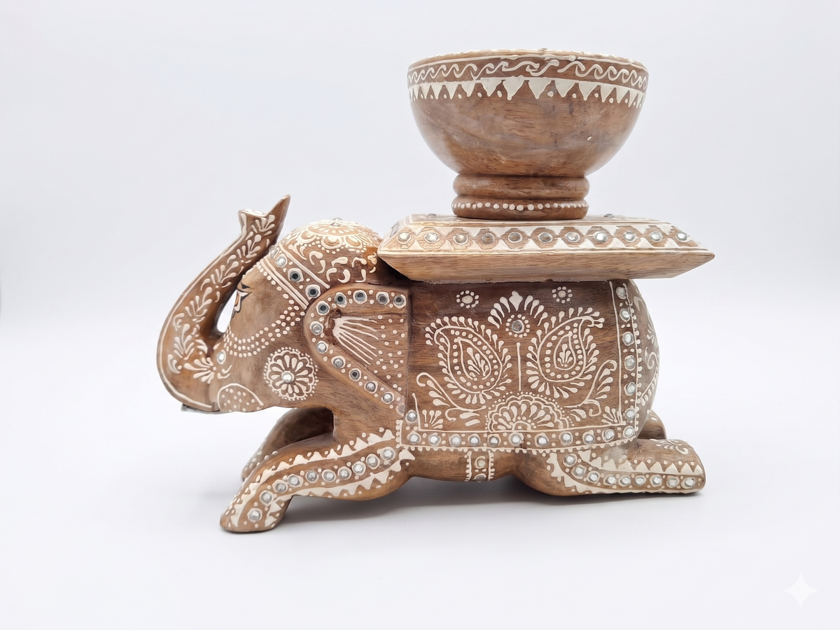 Elephant with bowl