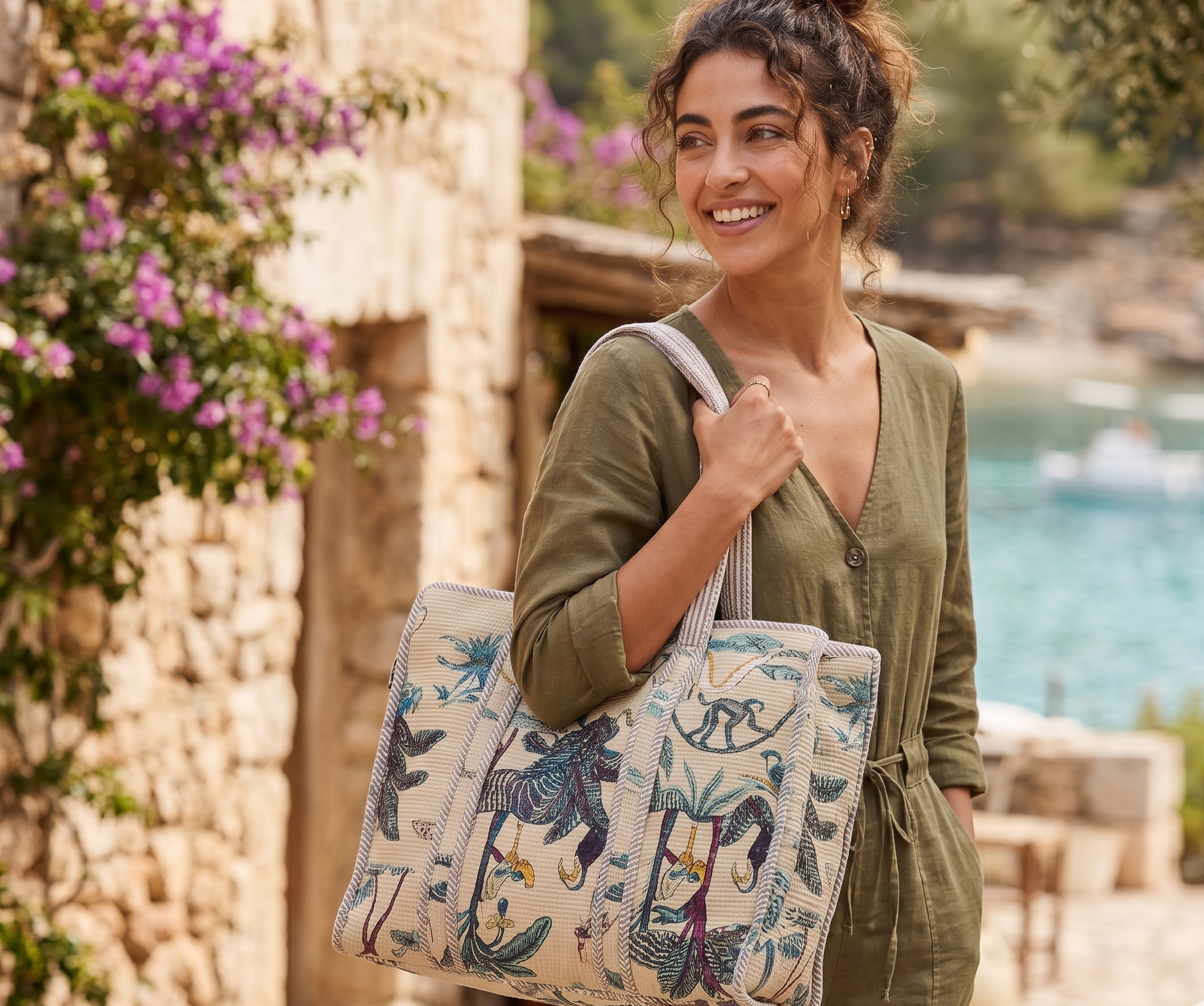 Warm Jungle Tote (L)