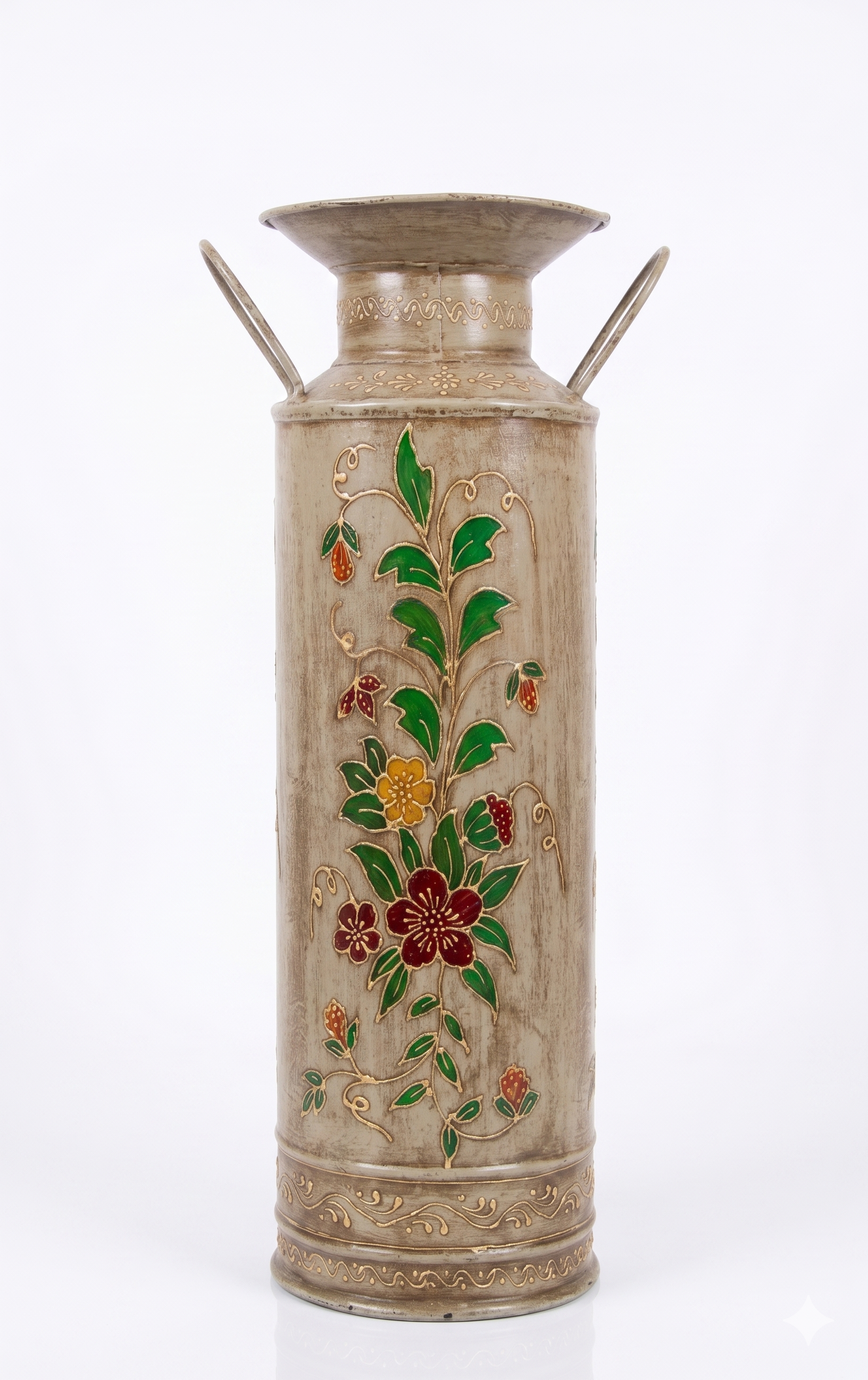 Metal Floor Vase