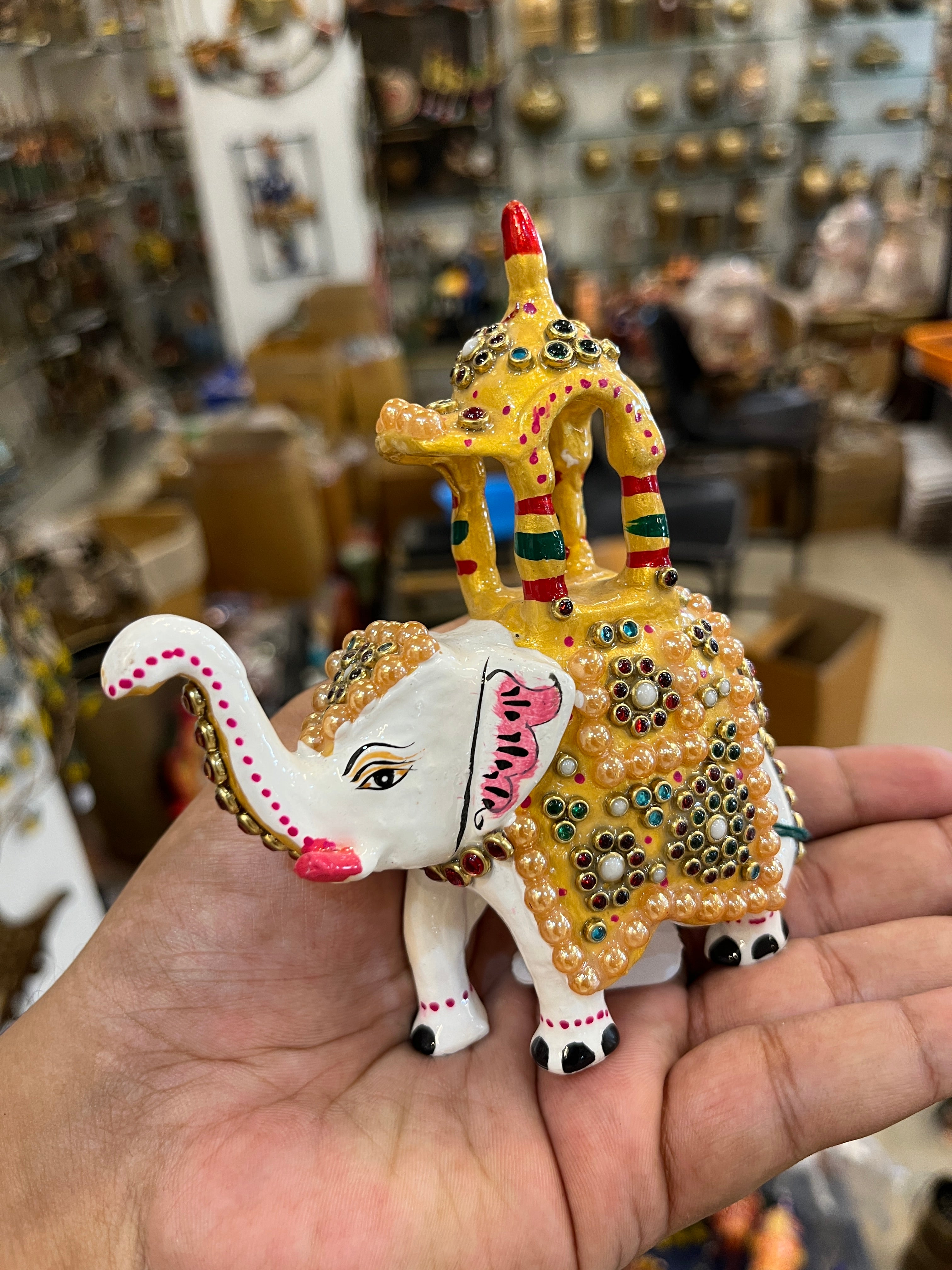 Handcrafted Miniature Royal Elephant Showpiece