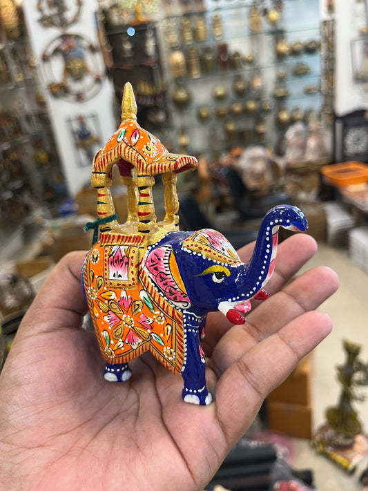 Handcrafted Miniature Royal Elephant Showpiece