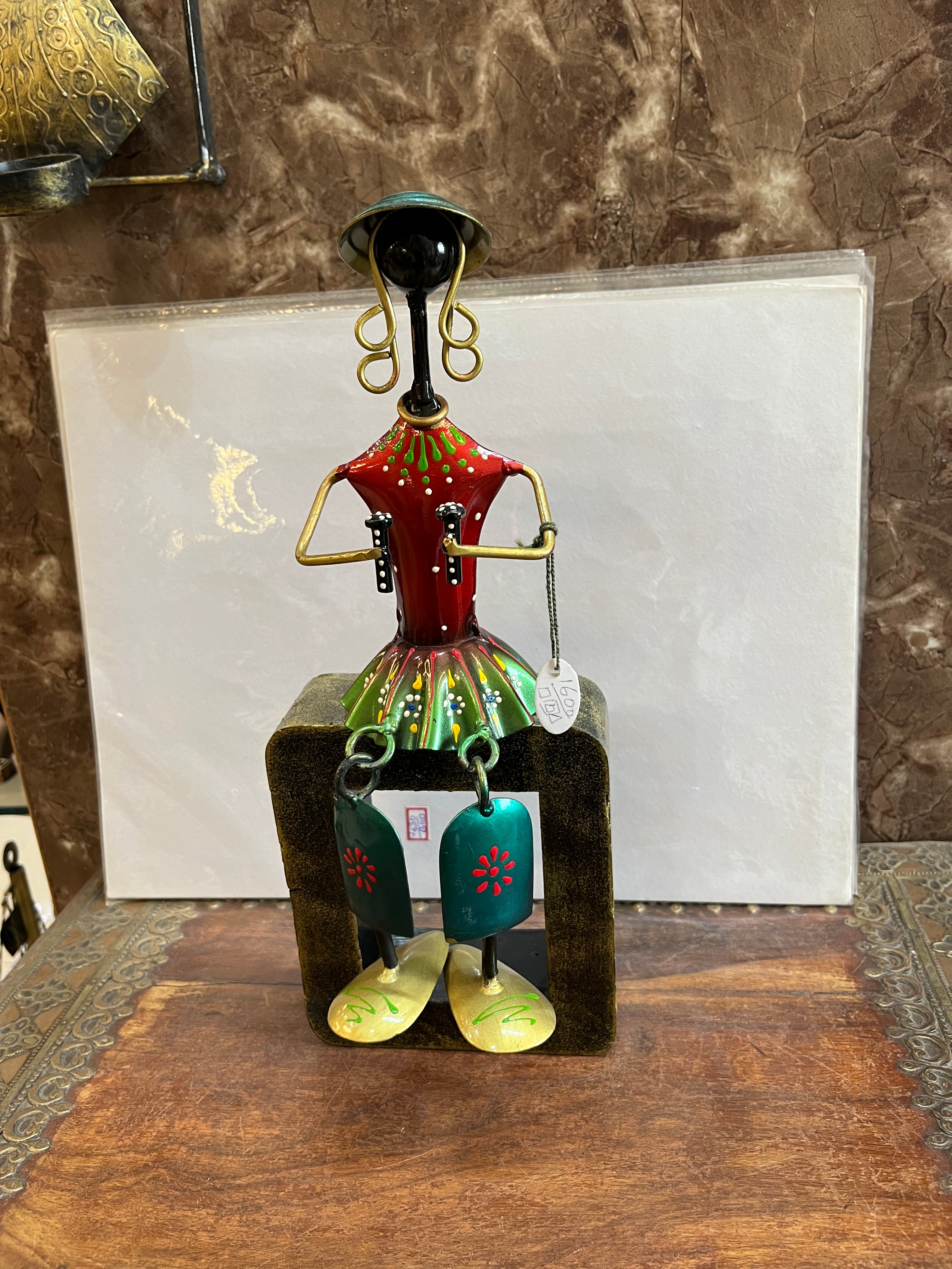 Handcrafted Metal Musician Figurine