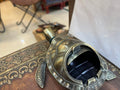 Handcrafted Antique-Finish Metal Turtle Ashtray & Trinket Box