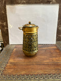 Handcrafted Antique Gold Metal Tealight Lantern