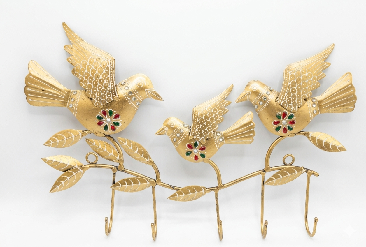 Three-Bird Wall Hook