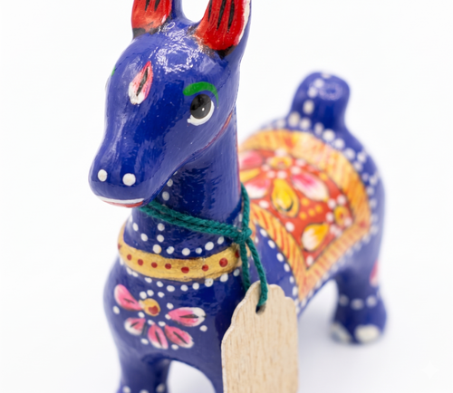 Blue Horse Figurine